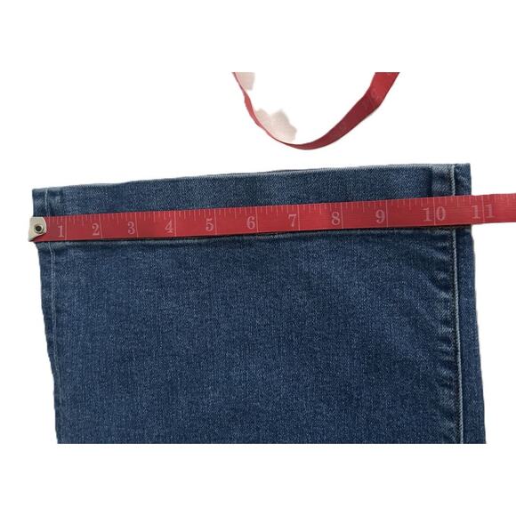 NWOT Lands' End Recover High Rise Wide Leg Indigo Jeans Size 10 Petite - Picture 15 of 15